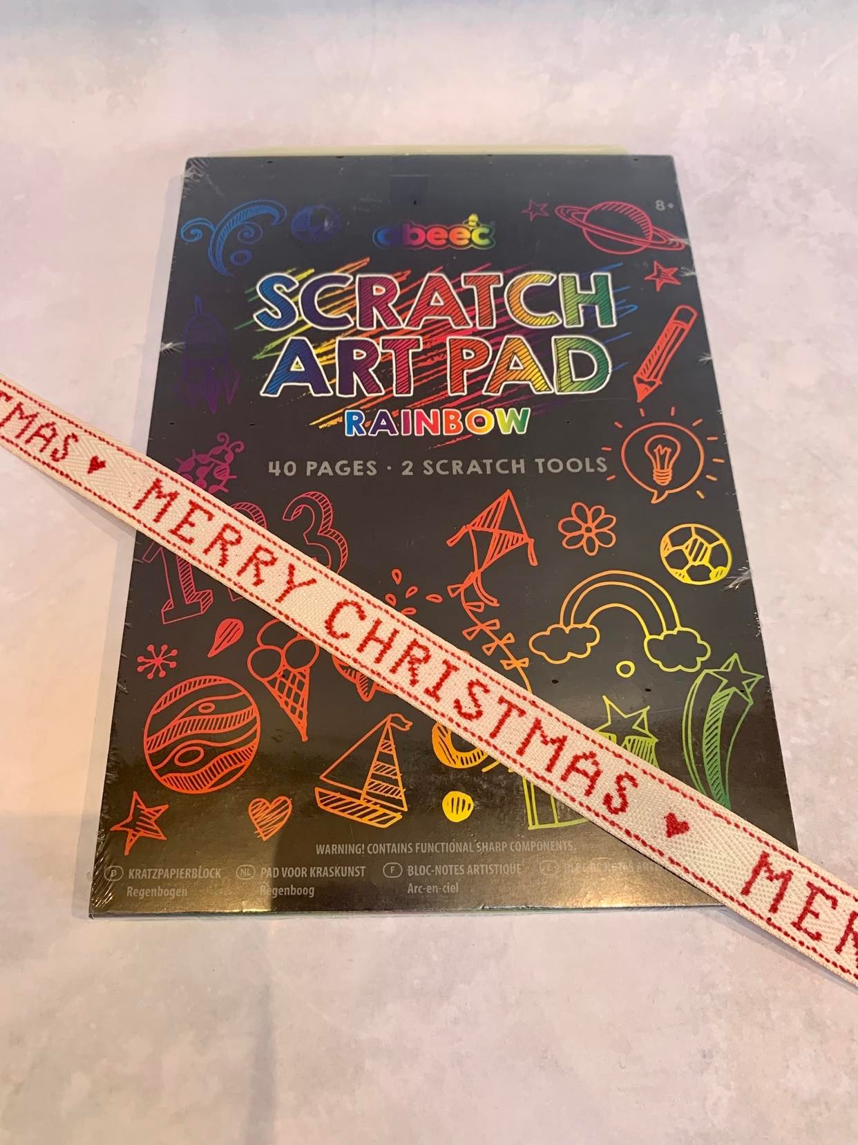 Scratch art pad, christmas gift ideas for crafty children
