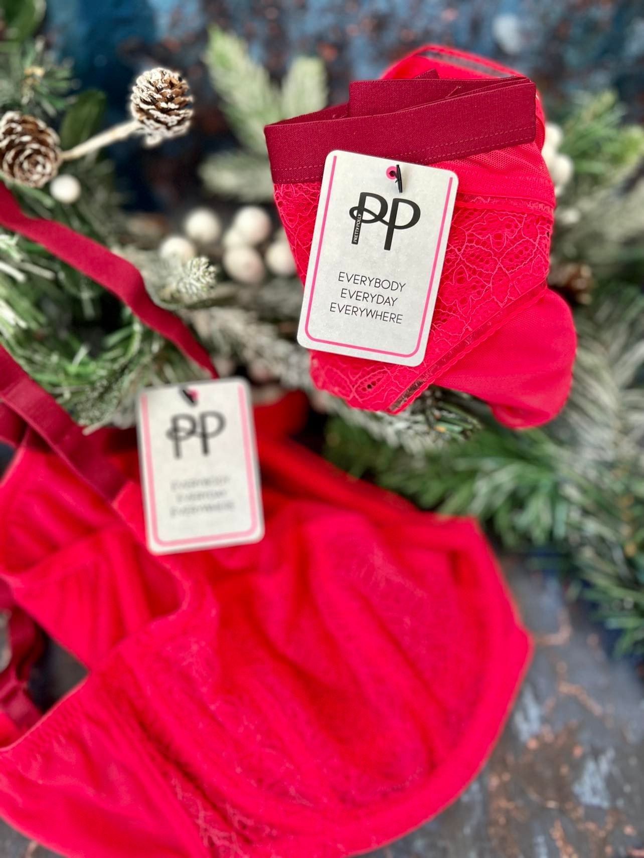 christmas underwear for larger bust sizes, pretty polly set for christmas gift guide
