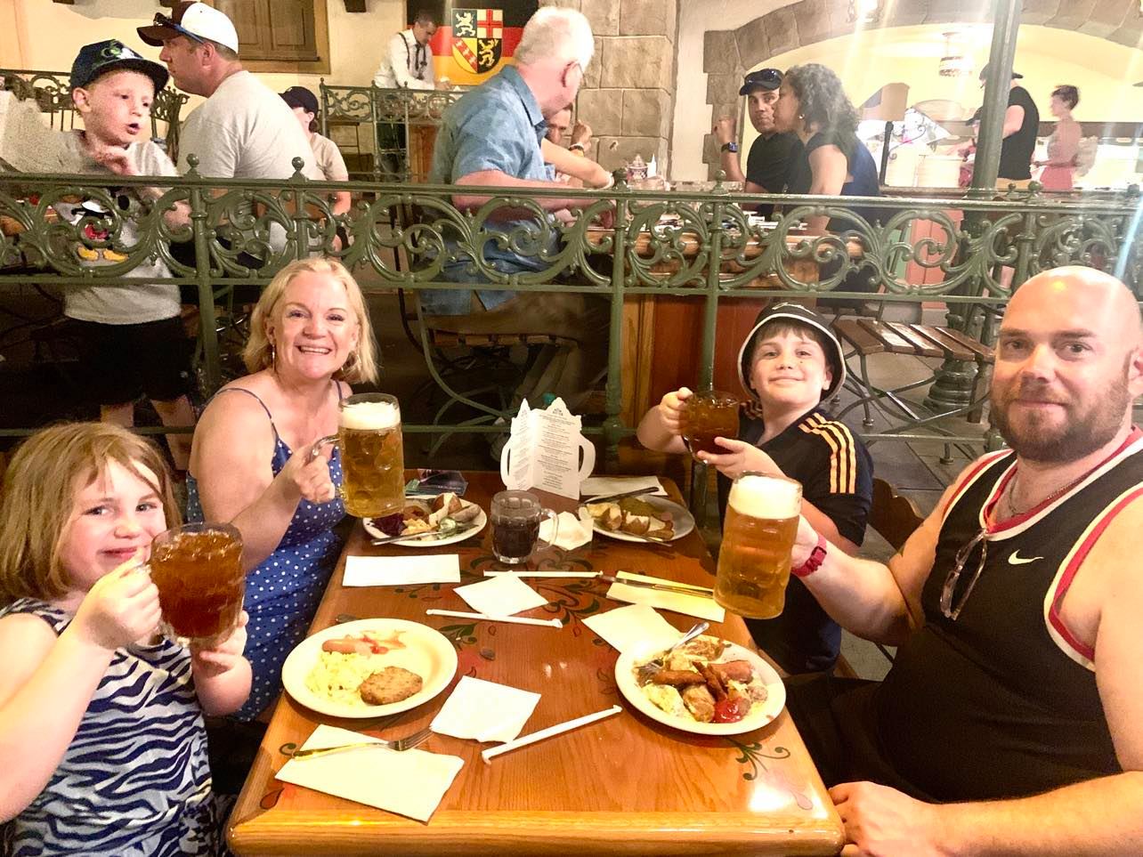 Eating out in germany at Epcot , our disney diary blog