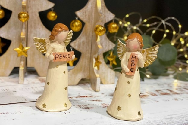 Christmas angel figures, stock image