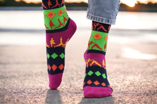 Christmas socks, stock image